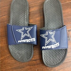 Dallas Cowboys Navy Slide Sandals